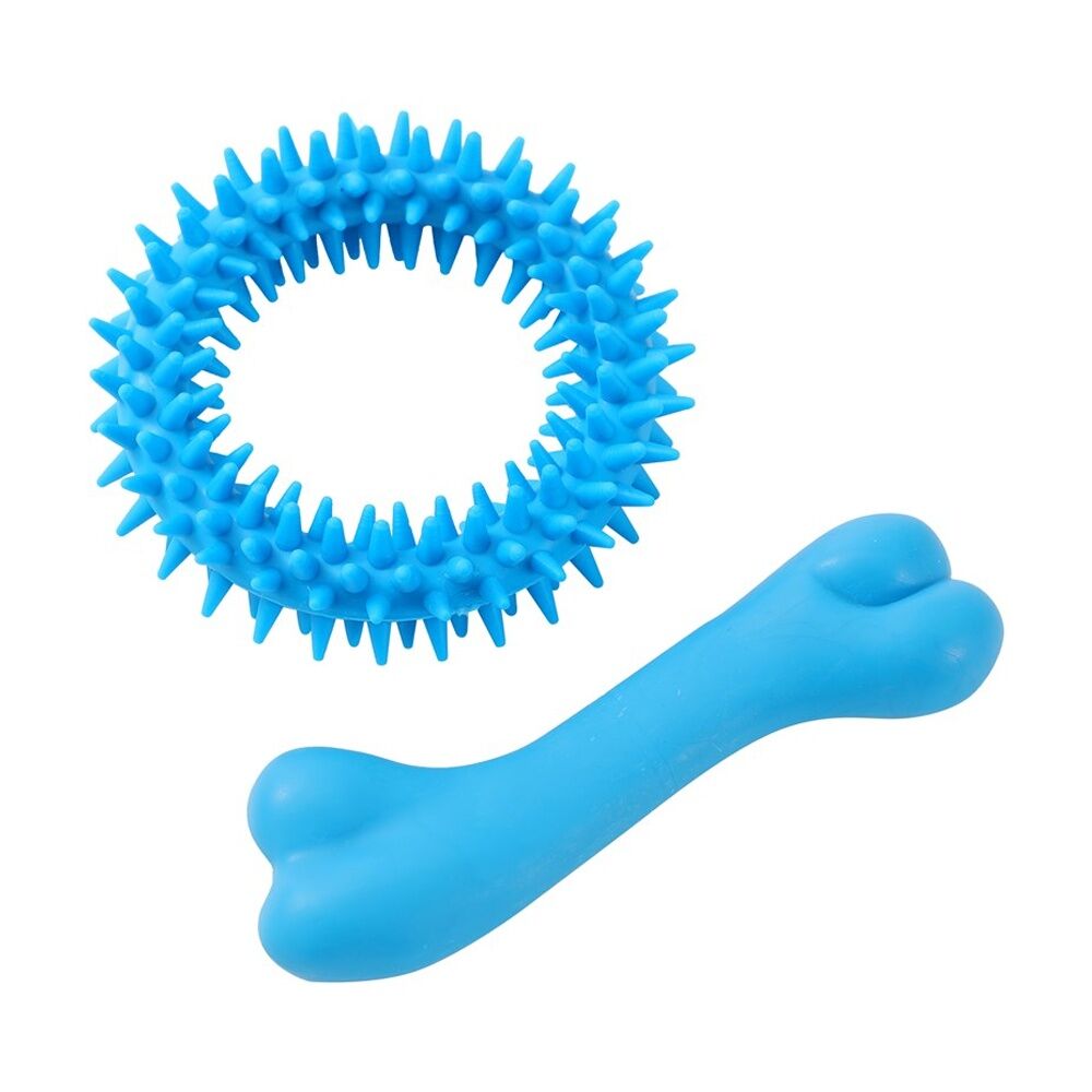 Paws and Claws 6x 2pc Mini TPR Bone And Ring Pet Dog Chew Fetch Toy Set — image 9