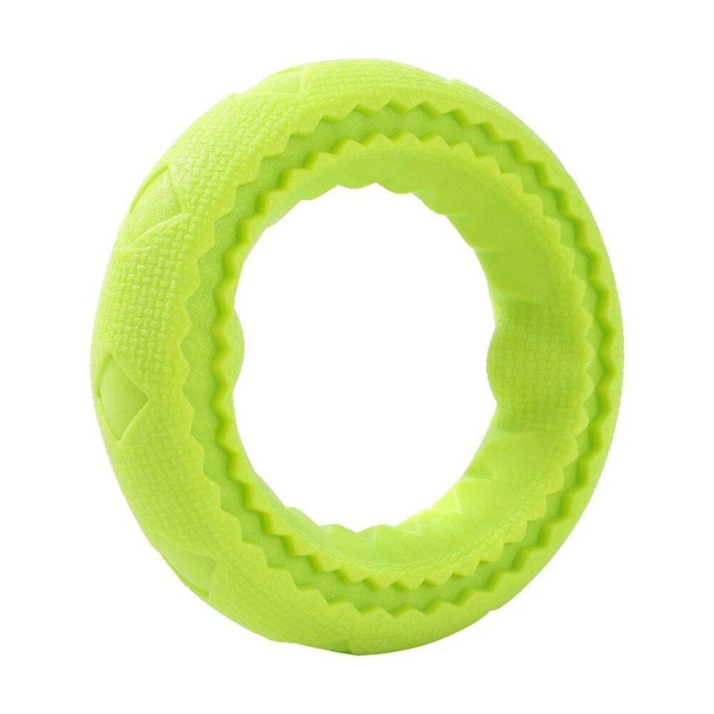 Paws and Claws 2pc Paws And Claws Bark & Bounce Dog Ball/Ring Rubber Chew/Fetch Toy Set Asstd (12 Pack) — image 6