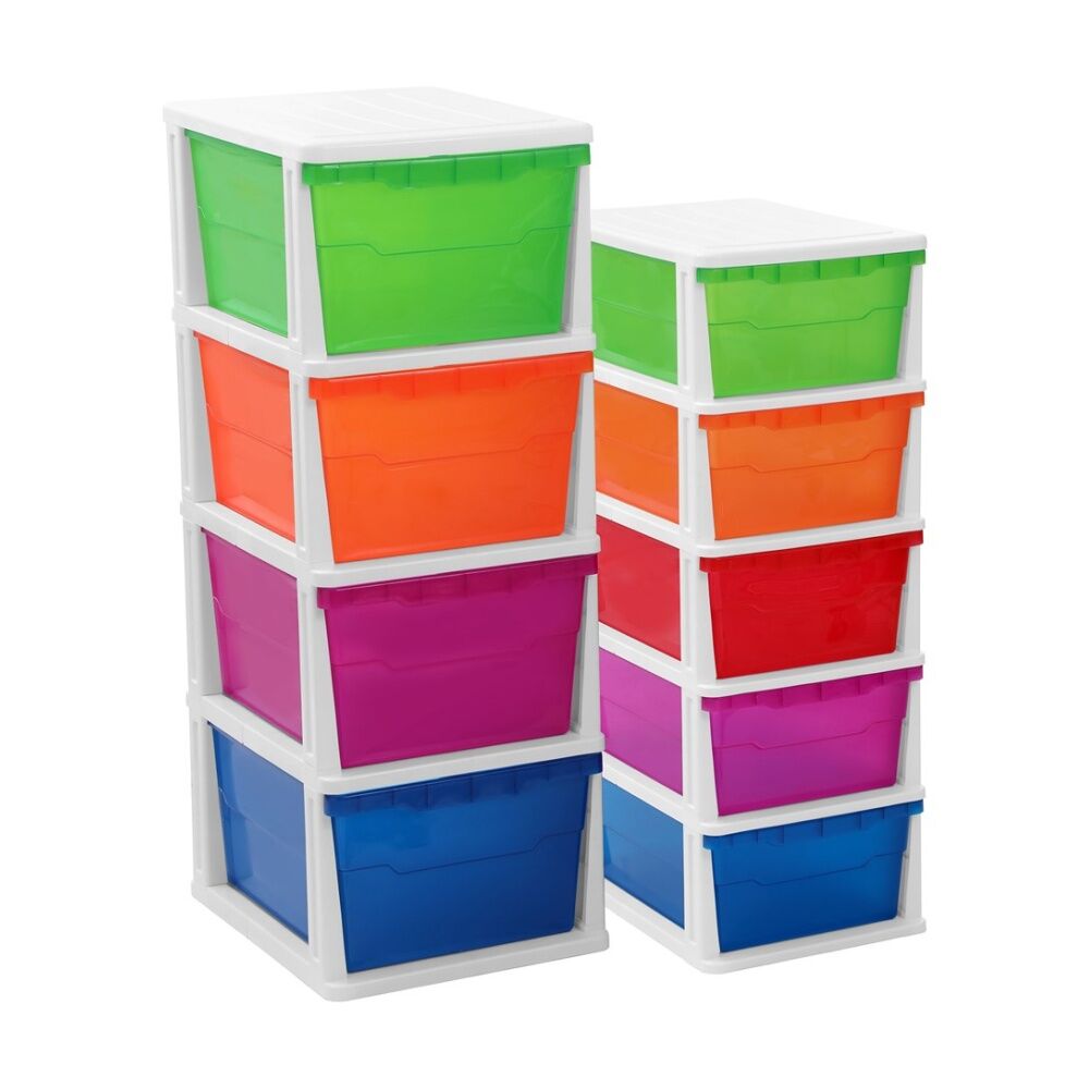 Boxsweden Multicolour Stakit 5 Drawer Organisation Storage Unit 31.5x43x87cm — image 5