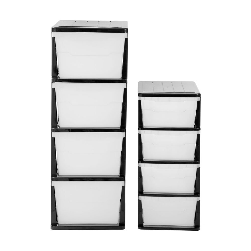 Boxsweden Black/White Stakit 5 Drawer Organisation Storage Unit 31.5x43x87cm — image 6