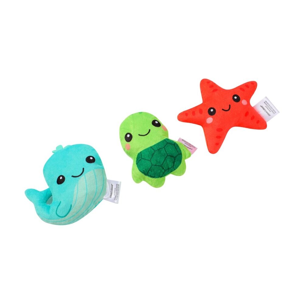 Paws and Claws 3pc Paws And Claws Squeaky Squad Mini Plush Pet Dog Toys Assorted 7.5x9cm (12 Pack) — image 6