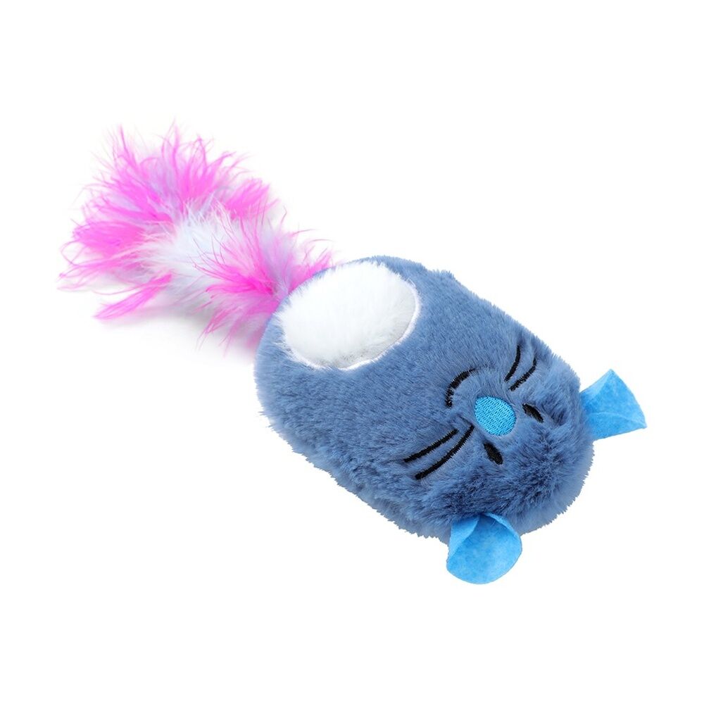 Paws and Claws Pounce Plush Kicker Pet Cat Toy Assorted 10x10x5cm (12 Pack) — image 8