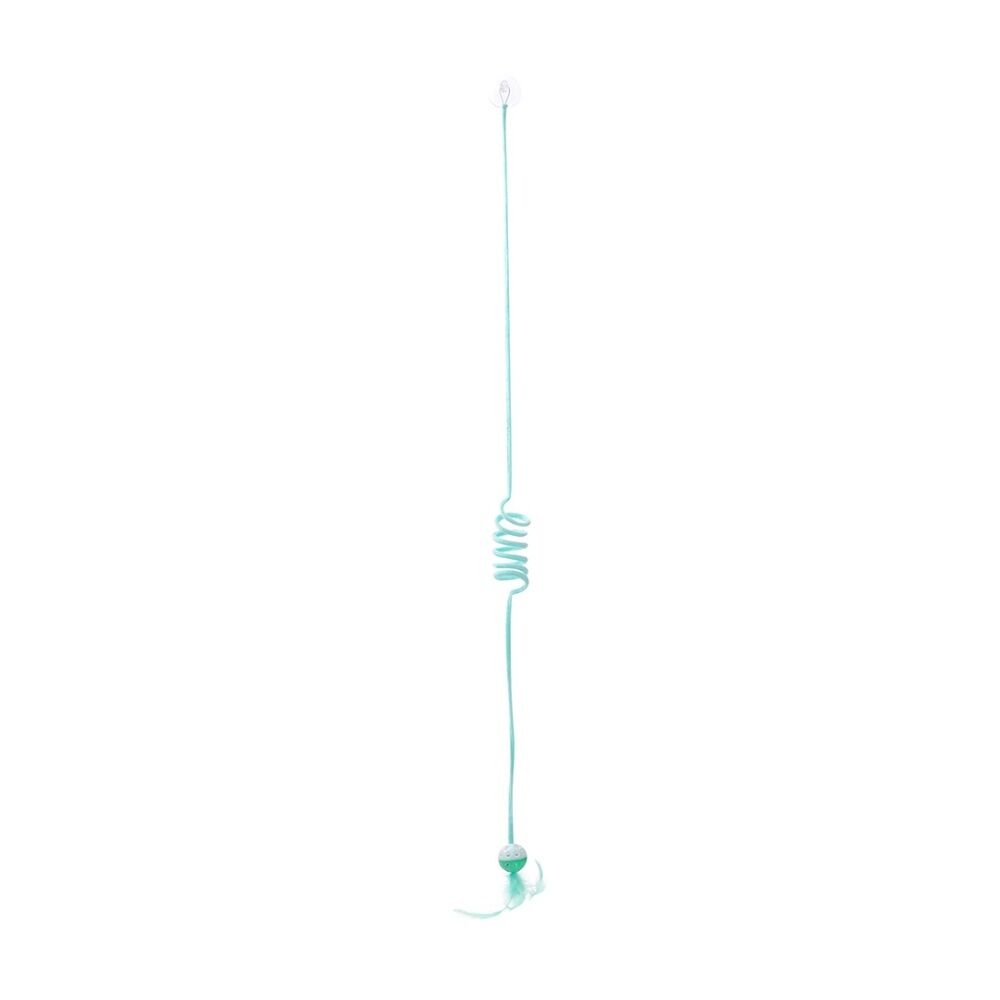 Paws and Claws Springing Cat Toy w/ Suction Feather Ball 95x4.5x4.5cm Assorted (12 Pack) — image 10