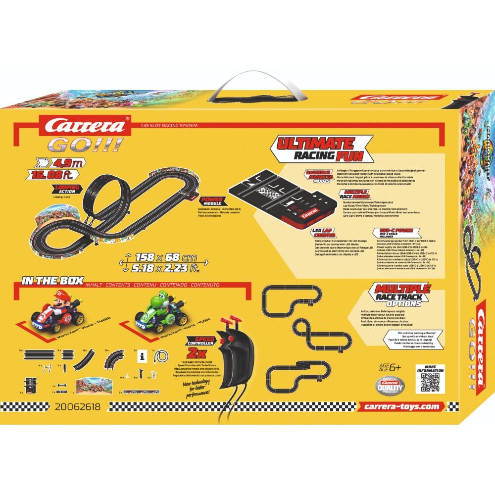 Carrera Mario Kart World Slot Racing Track Set Fun Play Kids 4.9m — image 5