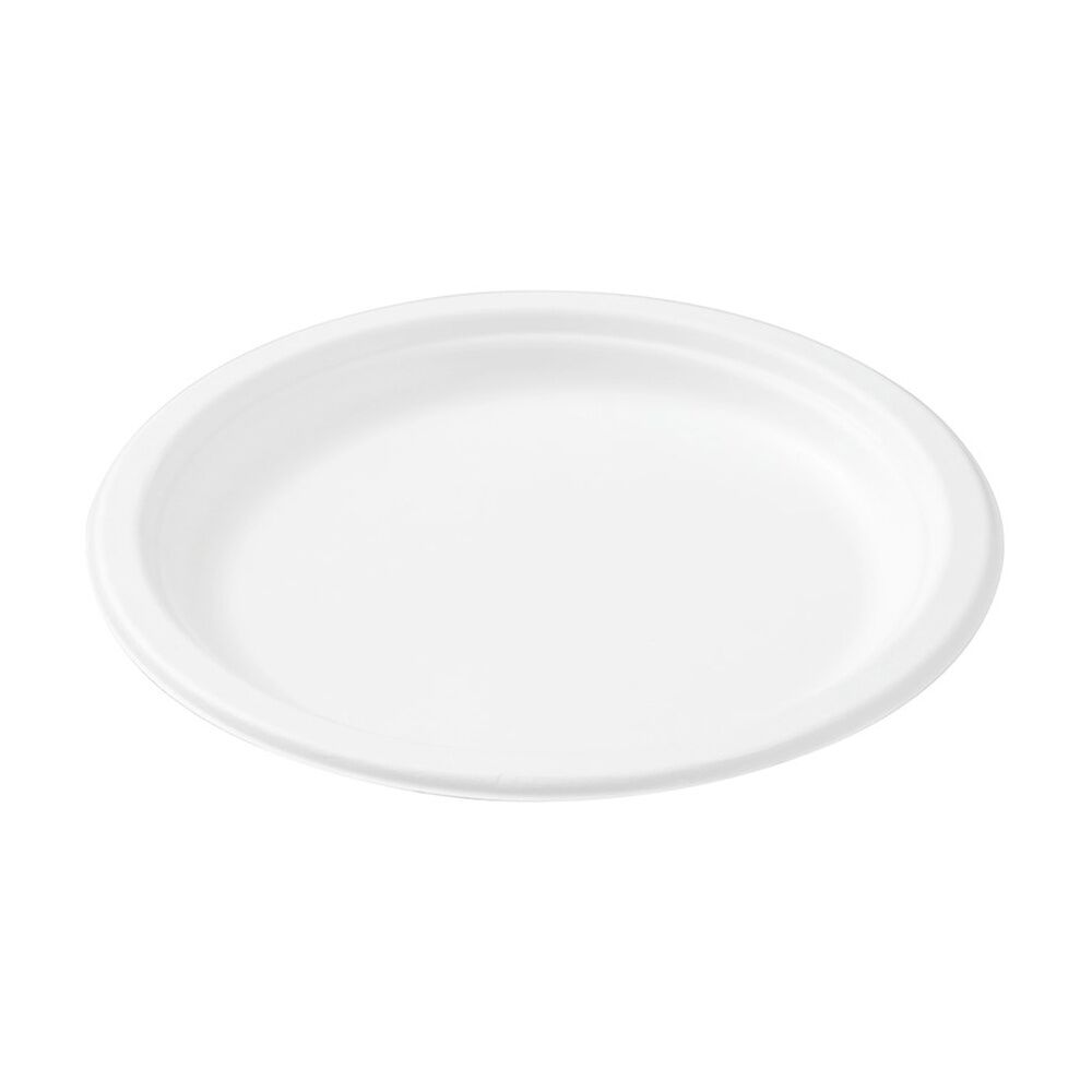 Lemon and Lime 12x 10pc Sugarcane Dinner Plate Biodegradable 26cm — image 3