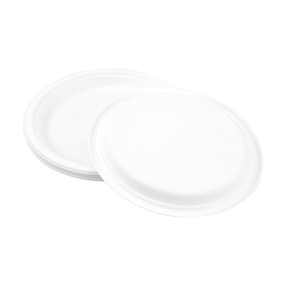 Lemon and Lime 12x 10pc Sugarcane Dinner Plate Biodegradable 26cm — image 6