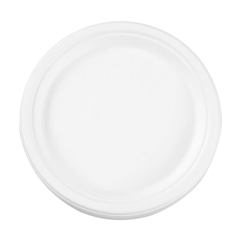 Lemon and Lime 6x 25pc Sugarcane Dinner Plate Compostable 26cm — image 5
