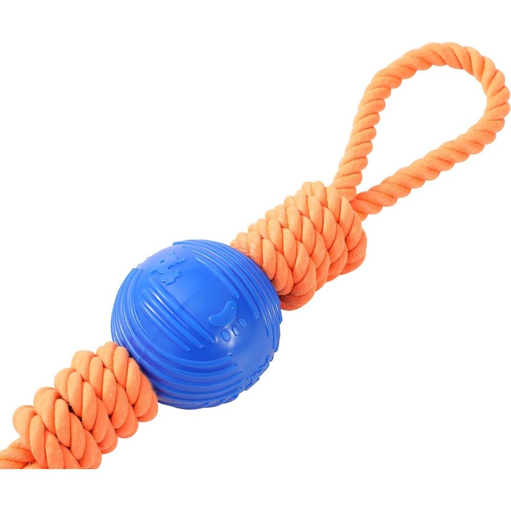 Paws and Claws Twist Tug Double Loop Rope Pet Dog Toy Durable 69x7cm (8 Pack) — image 3