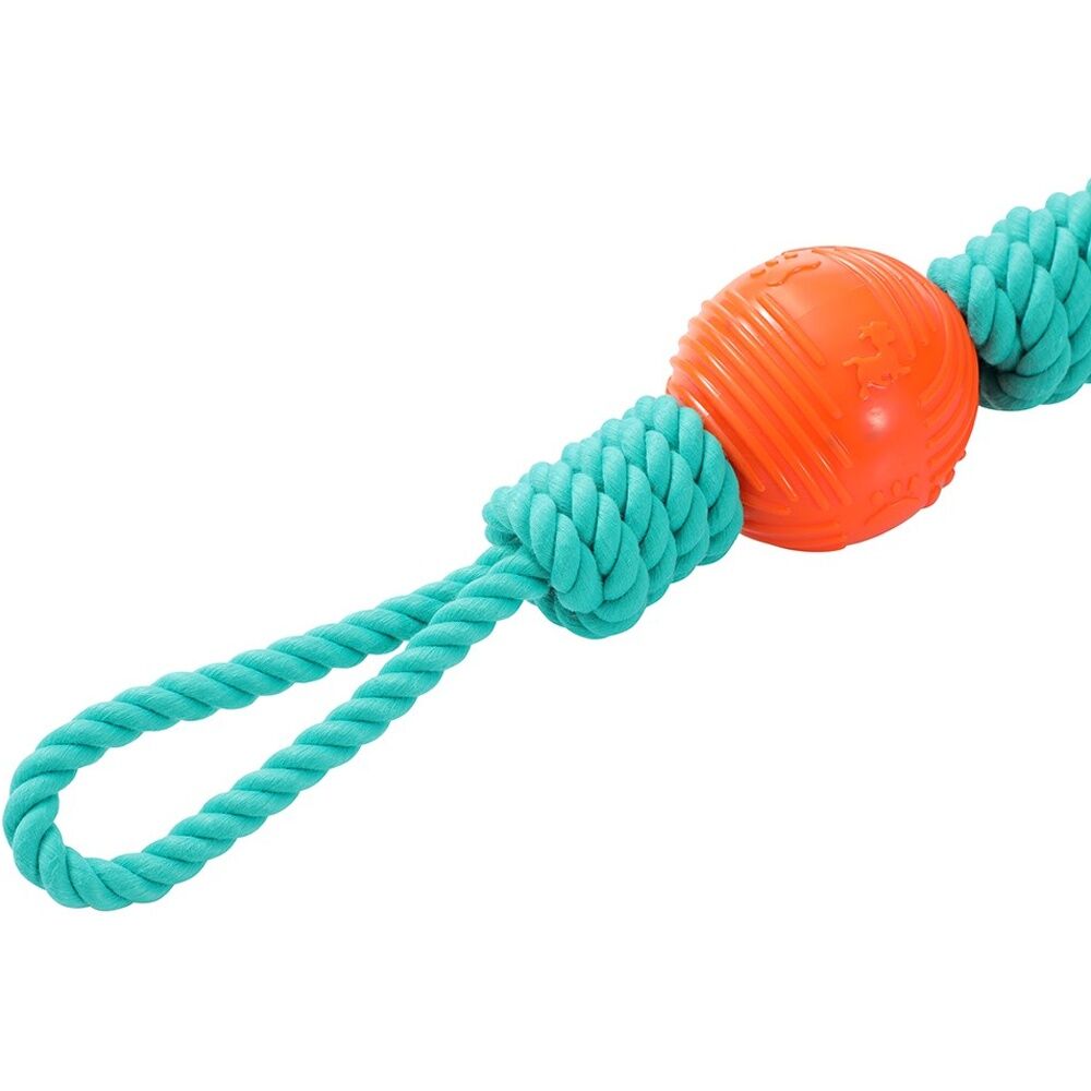 Paws and Claws Twist Tug Double Loop Rope Pet Dog Toy Durable 69x7cm (8 Pack) — image 4