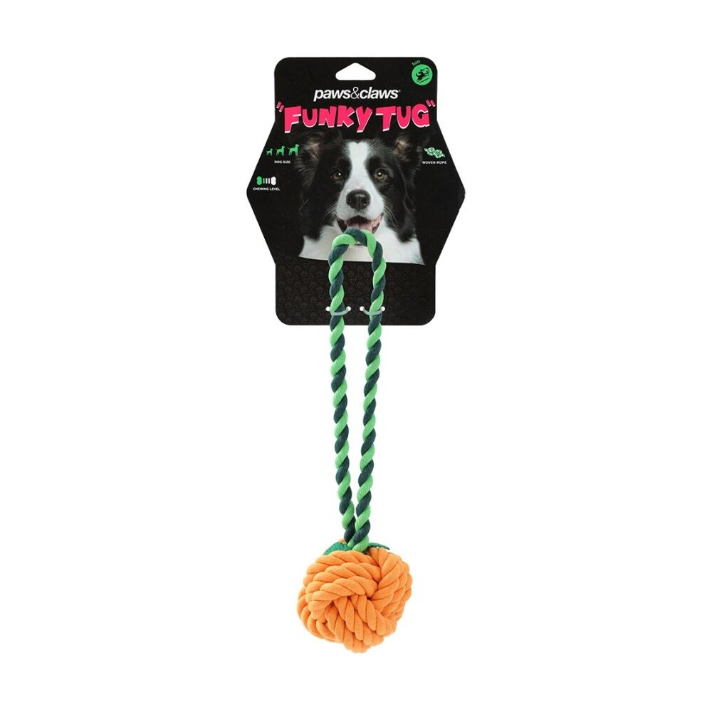 Paws and Claws Fruit Rope Pet Dog Toy Durable Woven Assorted 25x13x6cm