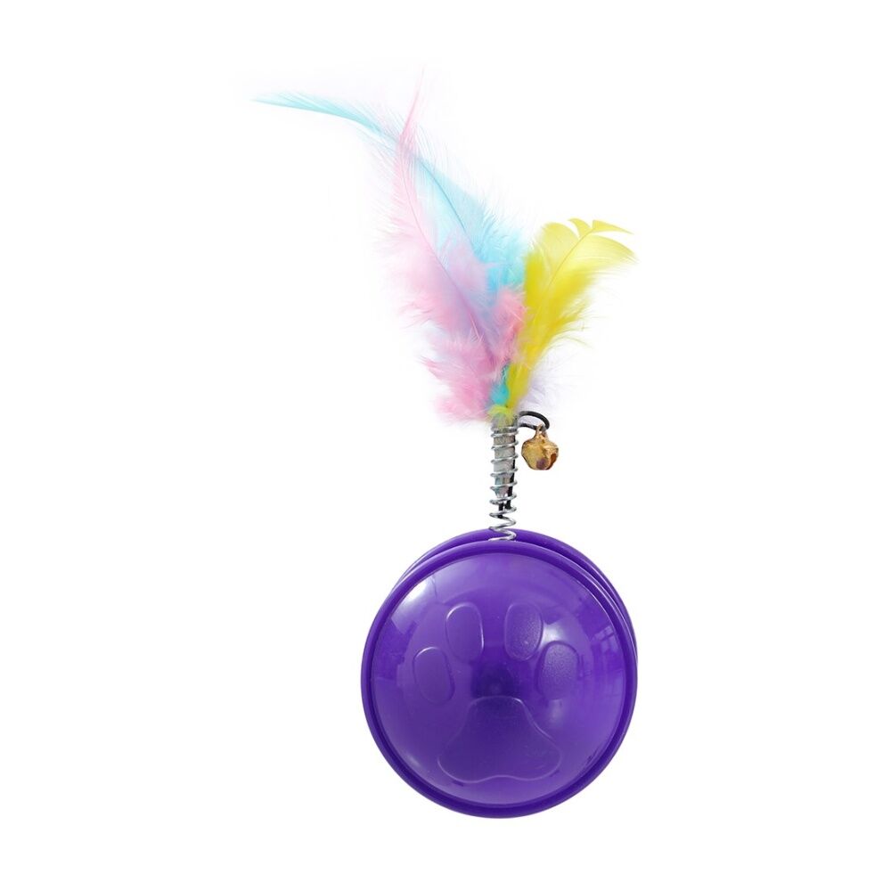 Paws and Claws Pounce Crazy Rolling Pet Cat Toy 10X4CM Assorted - Engaging - Promotes Play For a Happy Healthy Cat - Stimulation To Keep Your Pet — image 4
