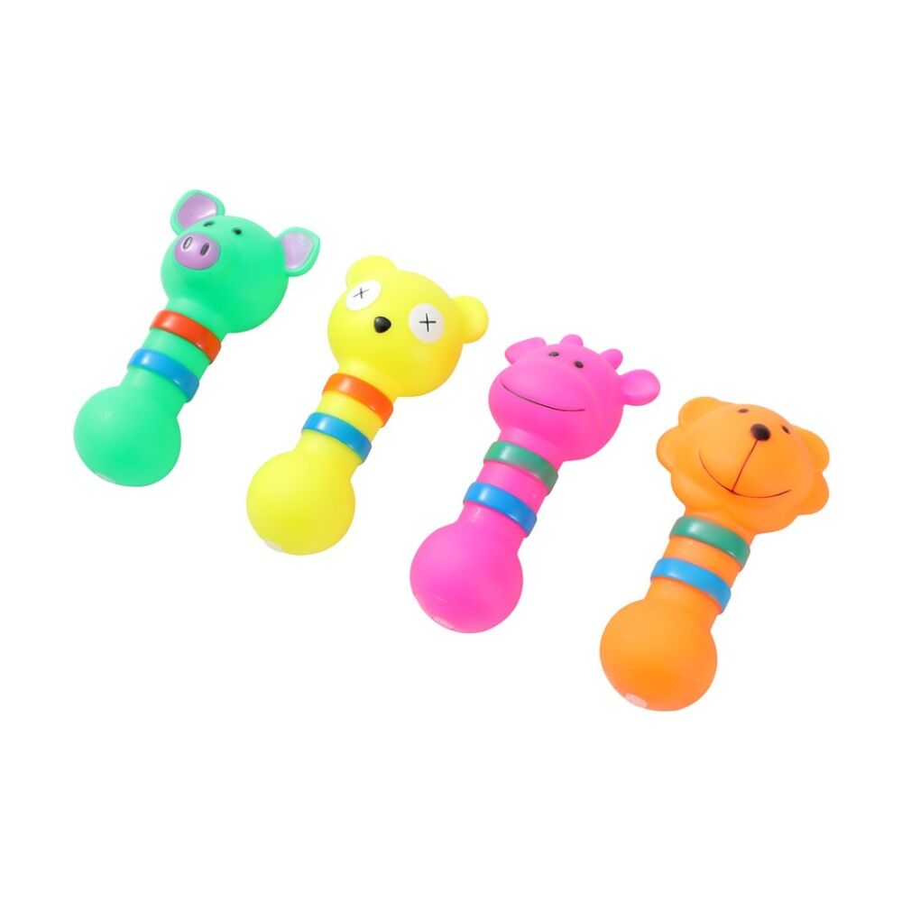 Paws and Claws Assorted Vinyl Baton Animals Pet Dog Squeaky Chew Toy 13.5x7cm — image 3
