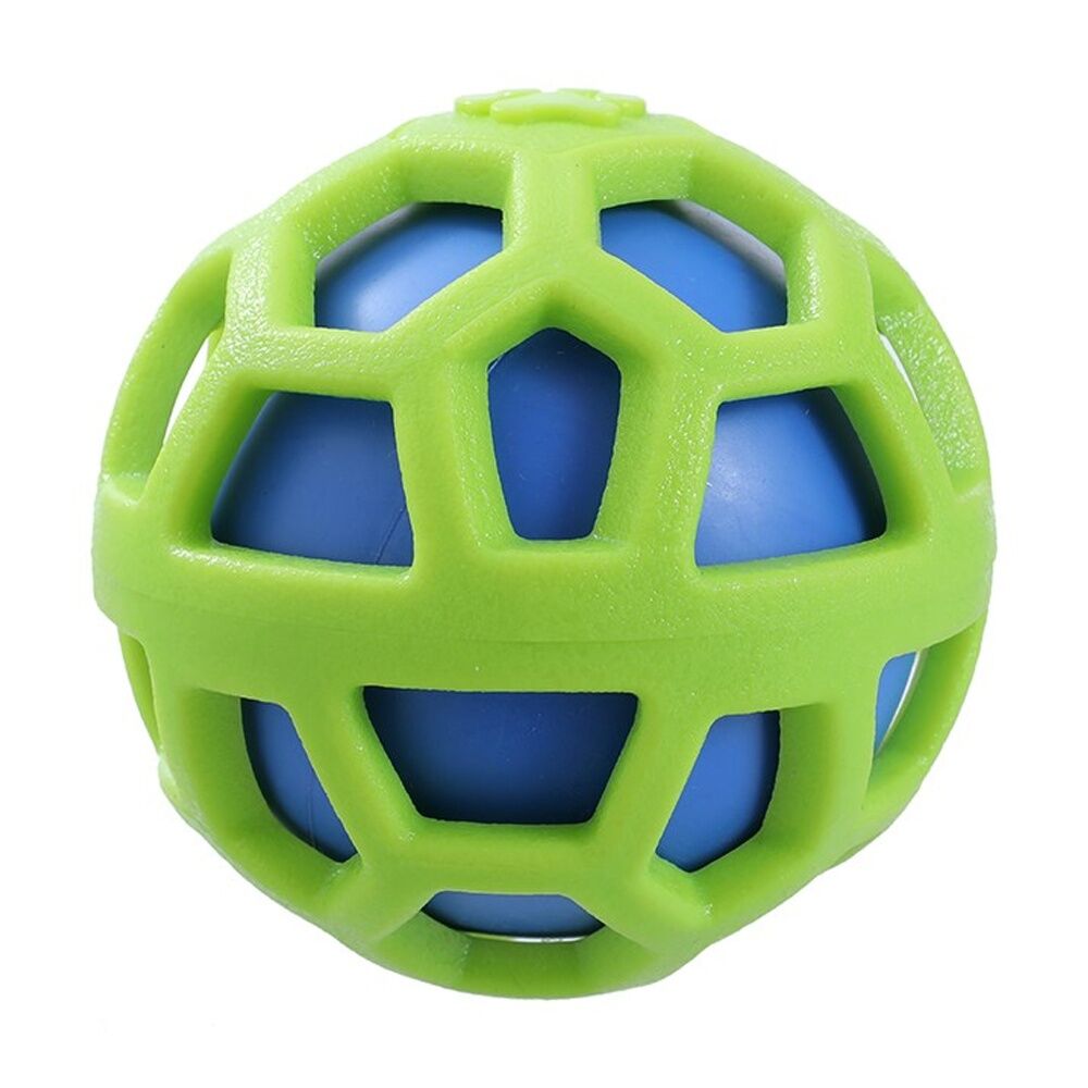 Paws and Claws Assorted TPR Cage Ball w/ Squeaker Pet Dog Fetch/Chase Toy 9cm — image 5