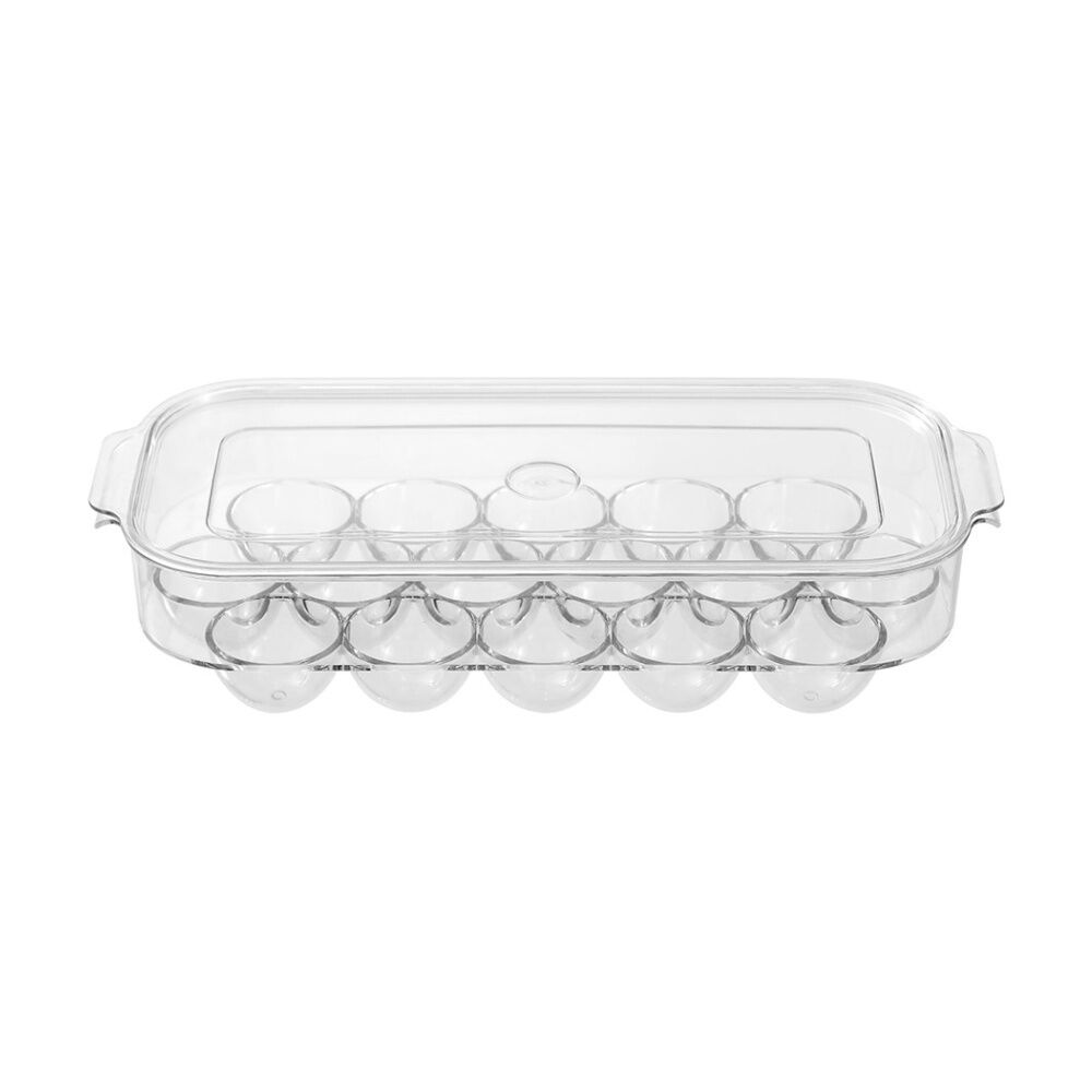 Boxsweden 33x14.5x7.5cm Clear Crystal 16 Egg Container Tray Food Storage — image 5