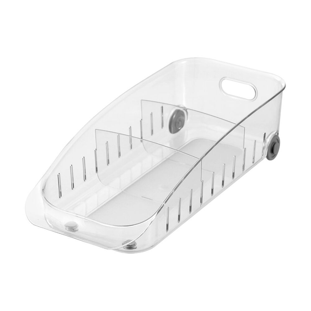Boxsweden 36x16x9.5cm Clear Crystal Roller Tray w/ Dividers Home Organisation — image 2