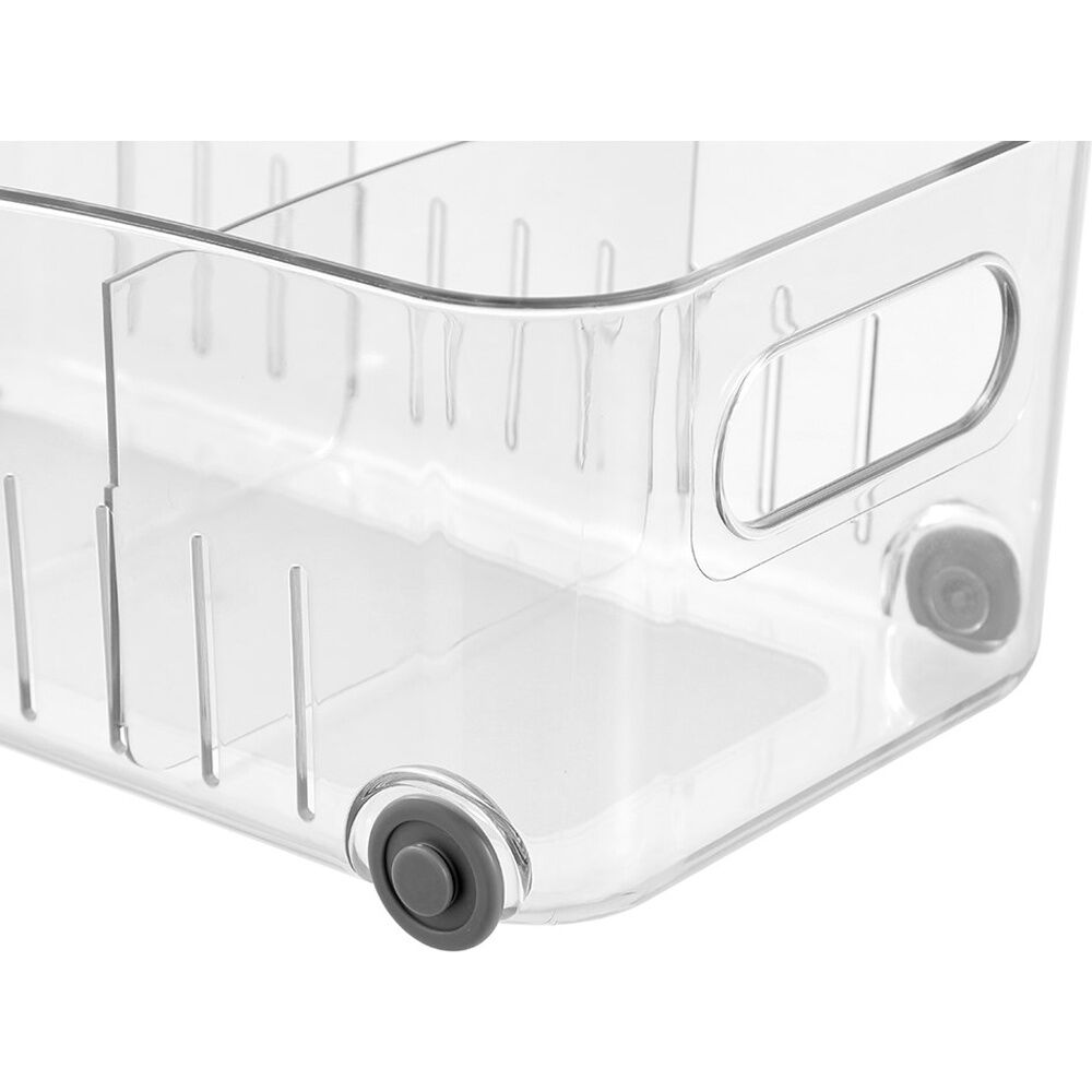 Boxsweden Crystal Roller Tray w/ Dividers Home Organisation Clear 38x21x14cm (3 Pack) — image 7