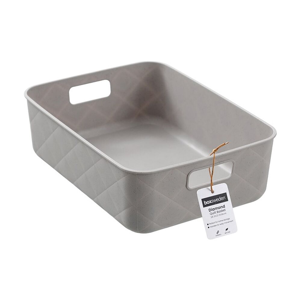 Boxsweden Assorted Diamond Quilt Tray Durable Home Storage Organiser