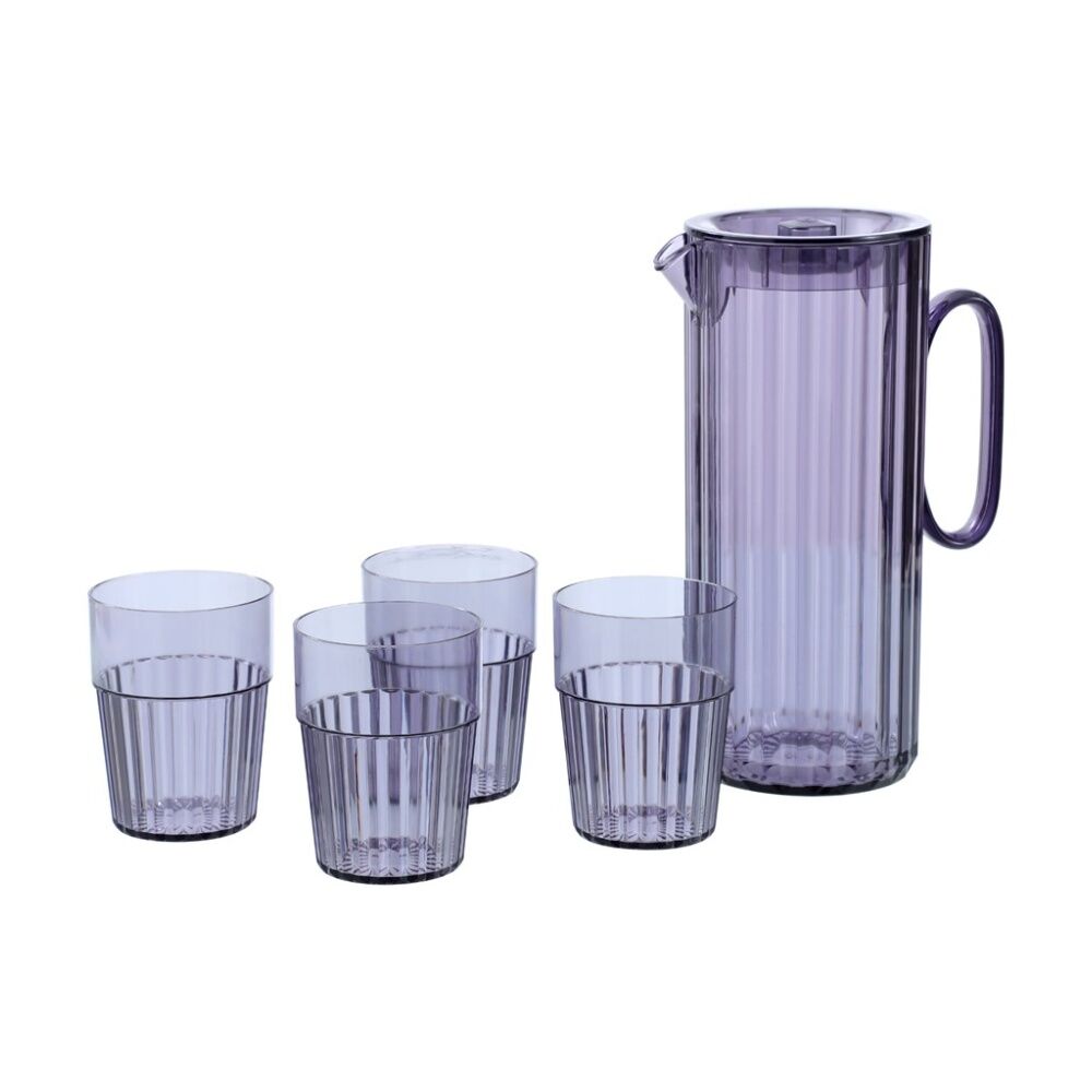 Lemon and Lime Secret Summer Garden Pitcher w/ 4 Cup Jug Set 1.9L/370ml Assorted (3 Pack) — image 4