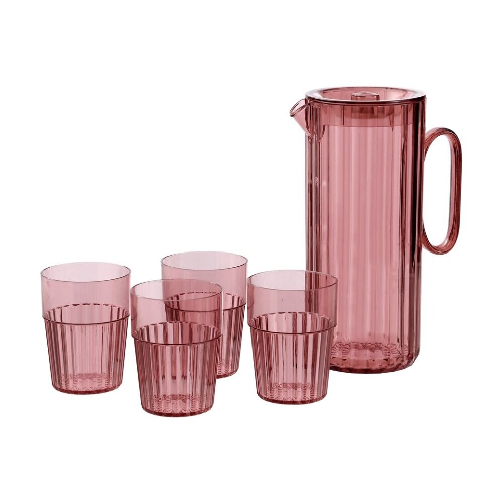 Lemon and Lime Secret Summer Garden Pitcher w/ 4 Cup Jug Set 1.9L/370ml Assorted (3 Pack) — image 6