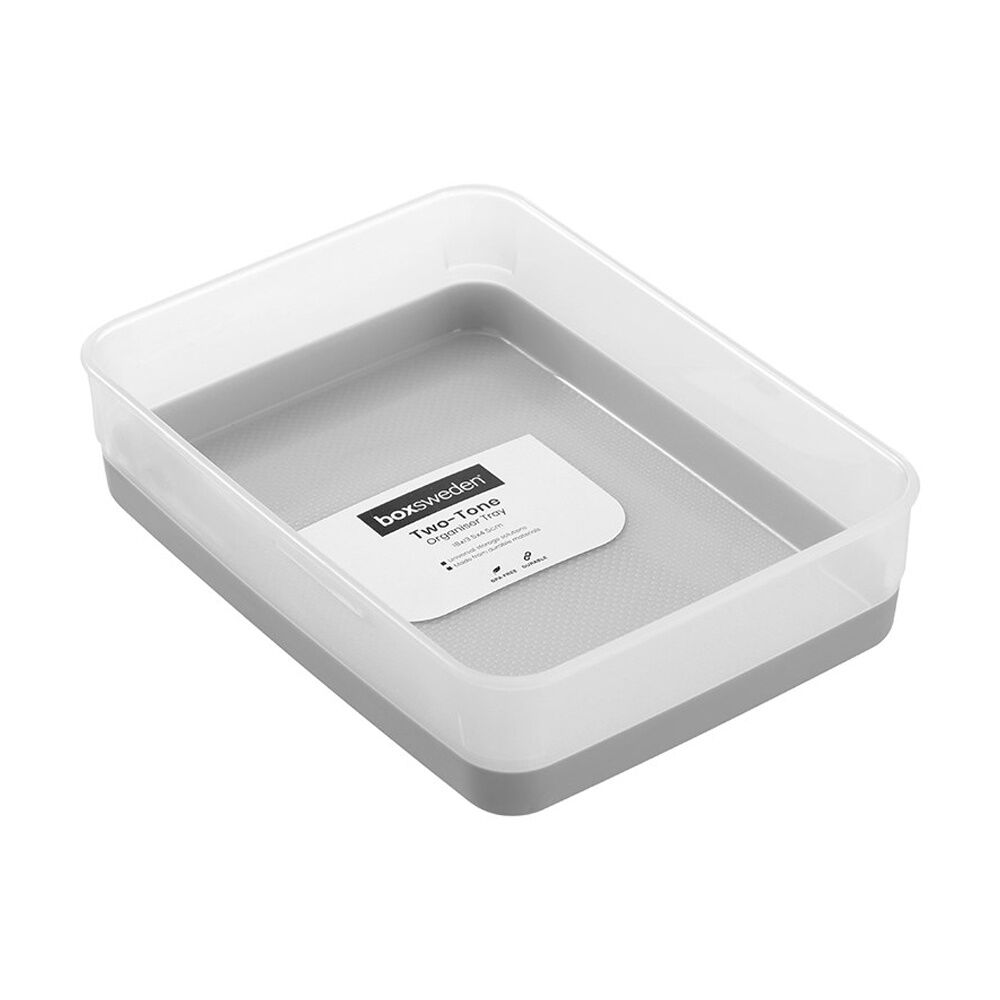 Boxsweden Assorted Durable Two-Tone Organiser Storage Tray 18x13.5x4.5cm