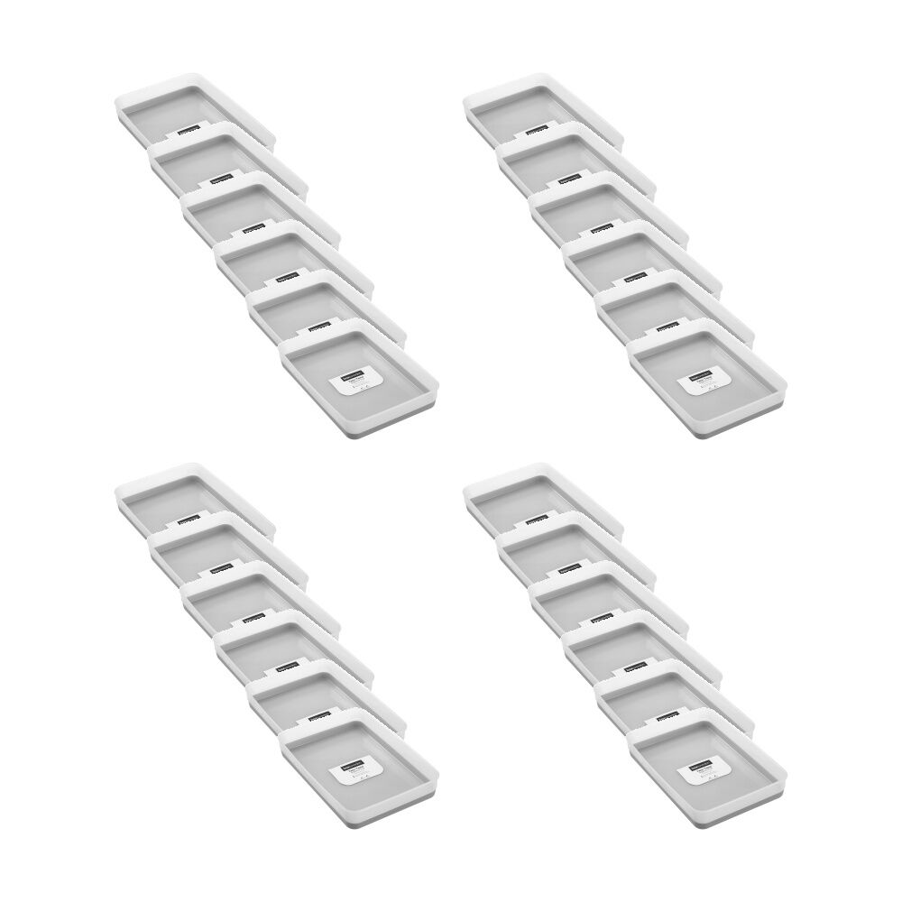 Boxsweden Durable Two-Tone Organiser Storage Tray 27.5x19x4.5cm Assorted (24 Pack)