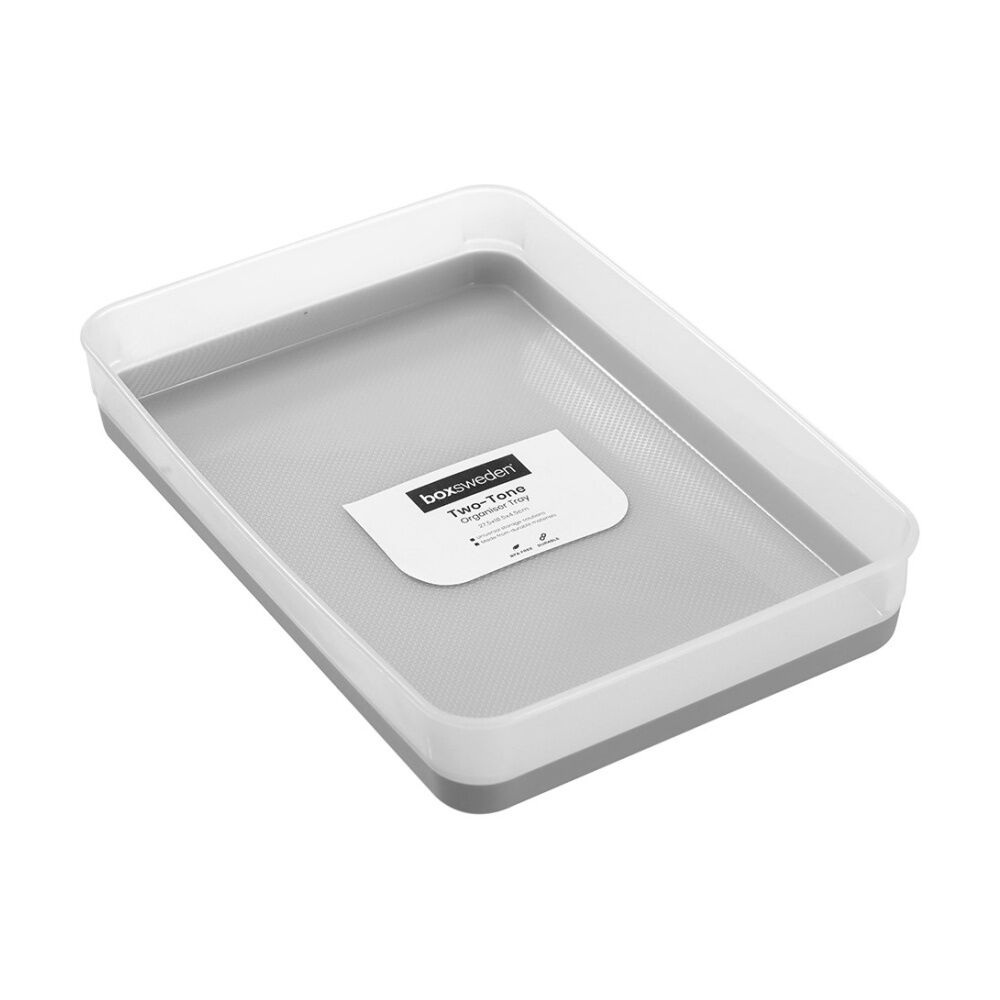Boxsweden Durable Two-Tone Organiser Storage Tray 27.5x19x4.5cm Assorted (24 Pack) — image 2
