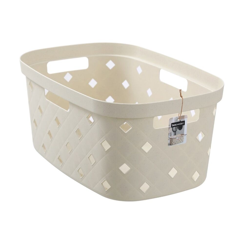 Boxsweden Diamond Quilted Laundry Carry Basket Hamper 56x38.7x25cm Assorted (6 Pack) — image 7