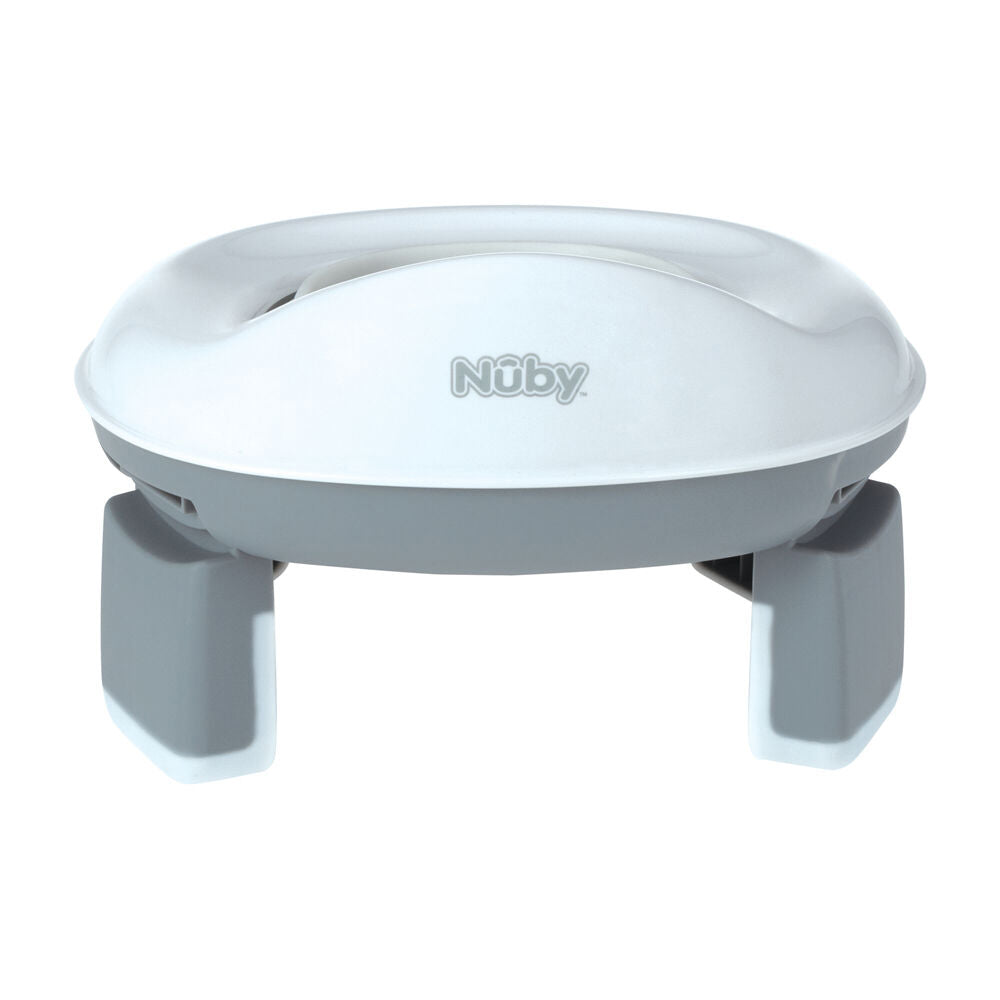 Nuby White Portable Potty Lightweight Travel Toilet Seat w/ Liners 18m+