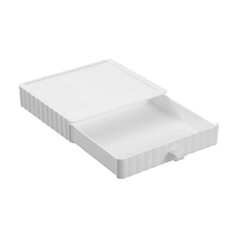 Boxsweden Rippled Stacking Drawer Organiser Ribbed Storage 20x18x4cm Assorted (12 Pack) — image 7