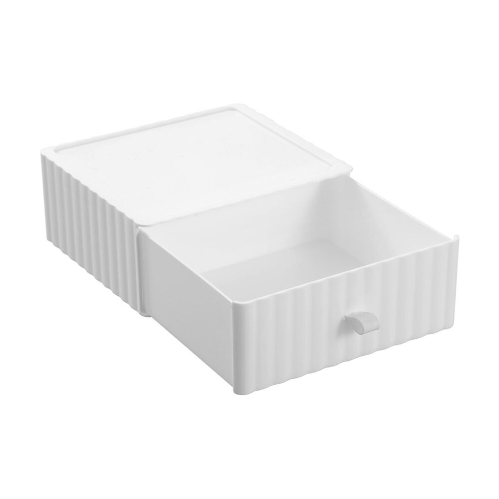 Boxsweden Rippled Stacking Drawer Organiser Ribbed Storage 20x18x8cm Assorted (6 Pack) — image 7
