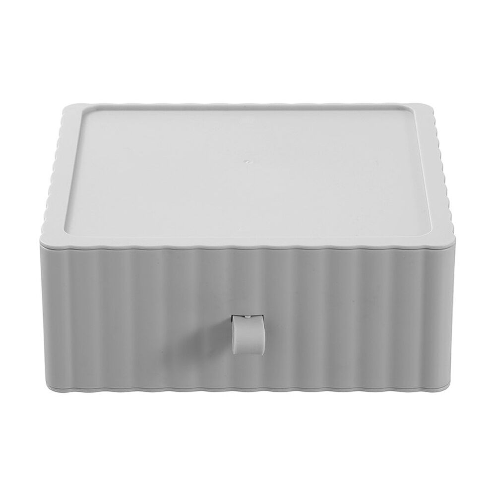 Boxsweden Rippled Stacking Drawer Organiser Ribbed Storage 20x18x8cm Assorted (6 Pack) — image 9