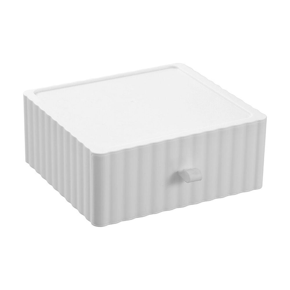 Boxsweden Assorted Rippled Stacking Drawer Organiser Ribbed Storage 20x18x8cm