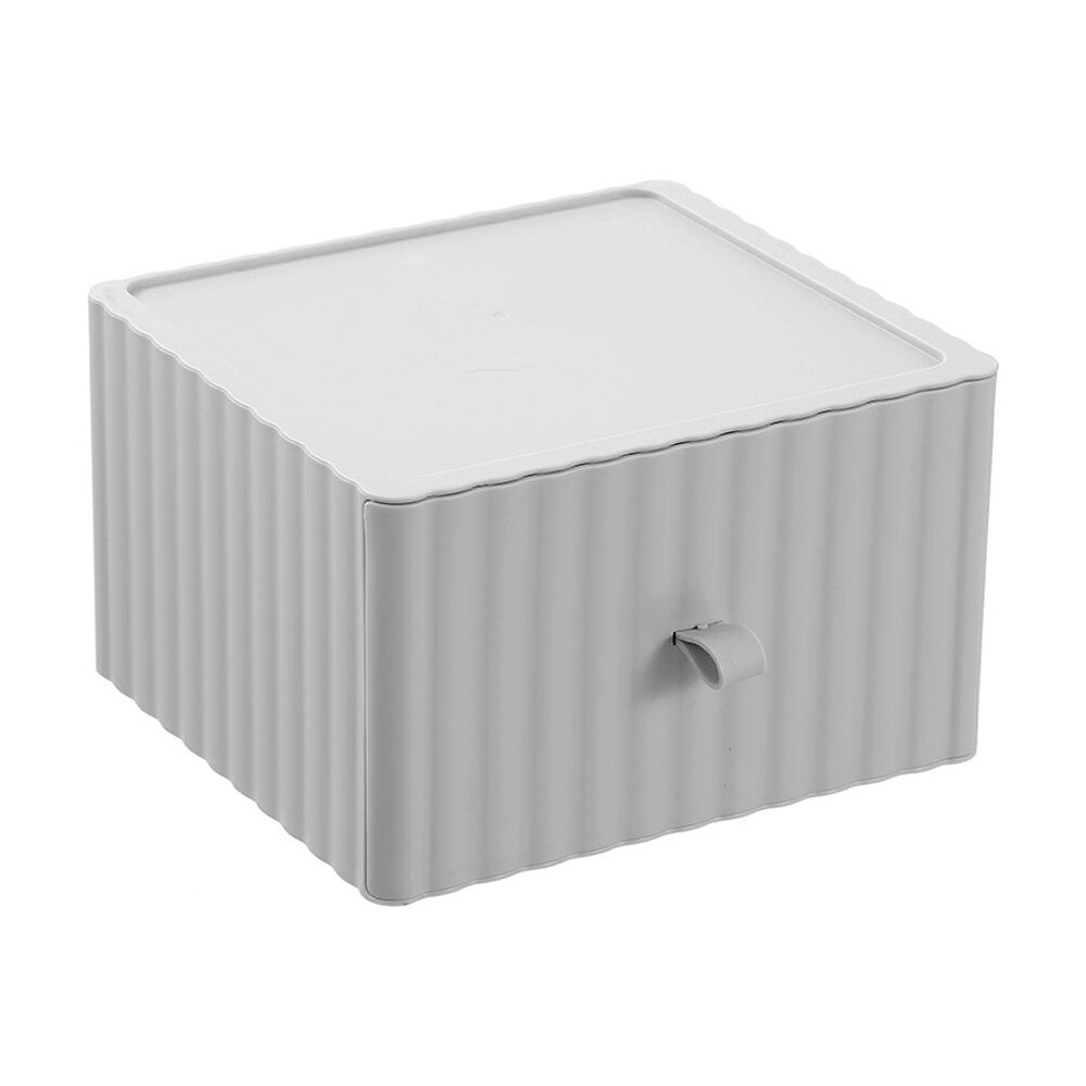 Boxsweden Rippled Stacking Drawer Organiser Ribbed Storage 20x18x12cm Assorted (4 Pack) — image 10