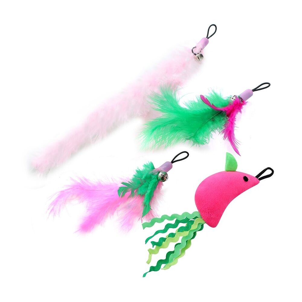 Paws and Claws Pounce Pet Cat Dangler Toy 5 in 1 43cm - Engaging Interactive Play - Assorted Designs for Cats 43cm — image 5