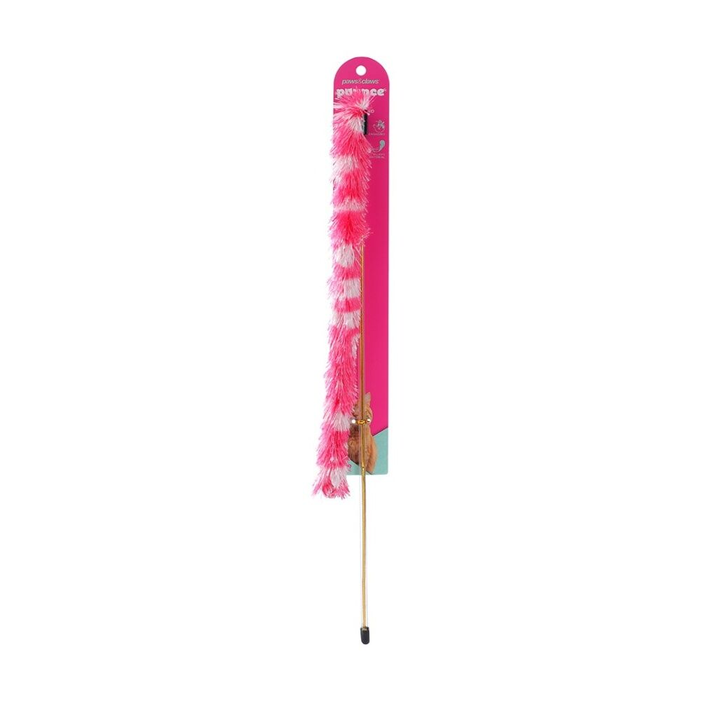 Paws and Claws Pounce Fluffy Dangler Cat Toy 50cm Pink/Blue Assorted (12 Pack) — image 6