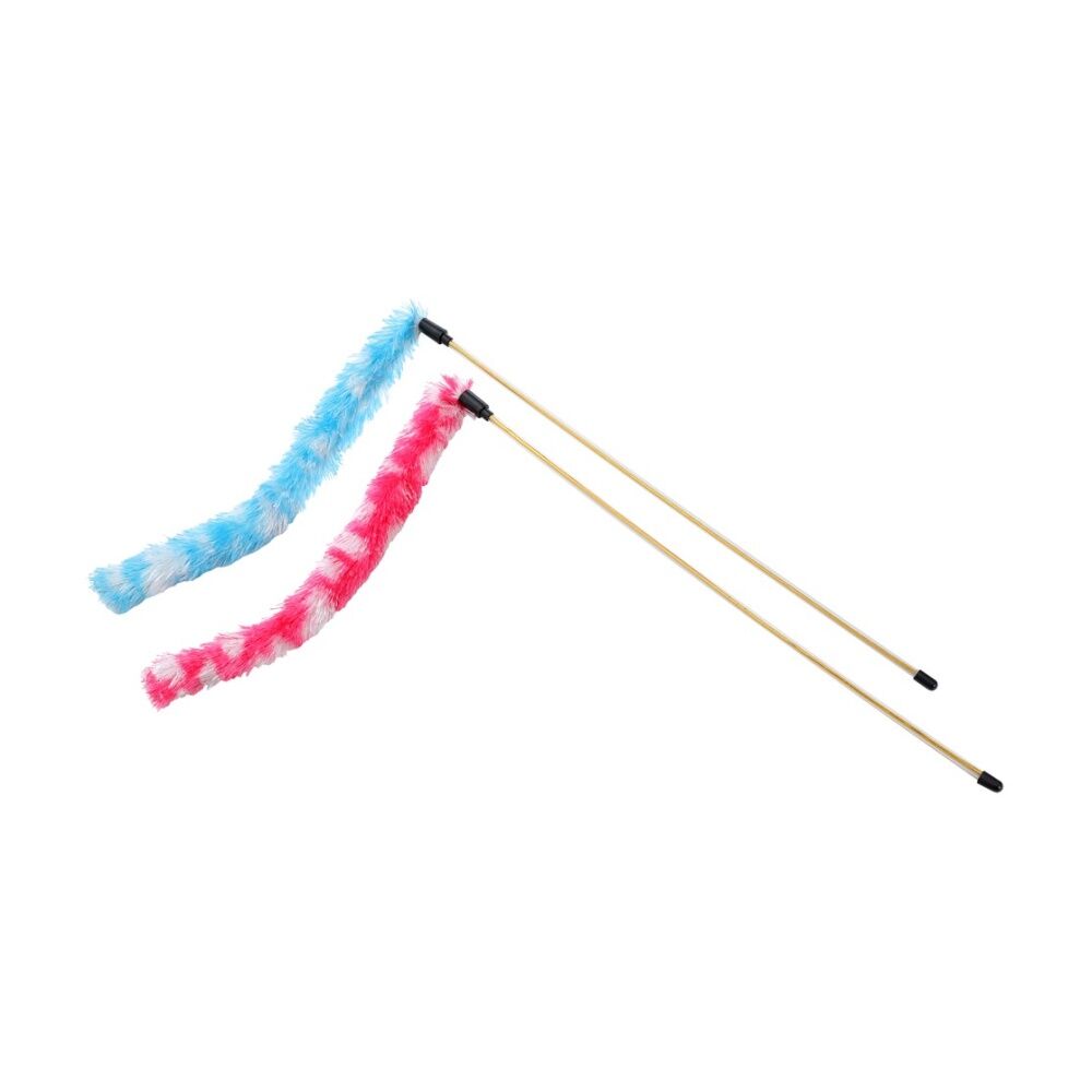 Paws and Claws Paws & Claws Pounce Fluffy Dangler Cat Toy 50cm Pink/Blue Assorted — image 3