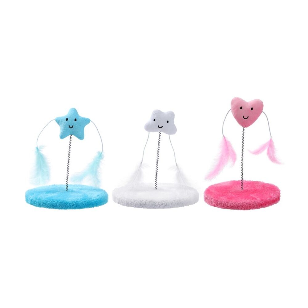Paws and Claws Pounce Plush Spring Pet Cat Toy Assorted 19x20cm — image 2