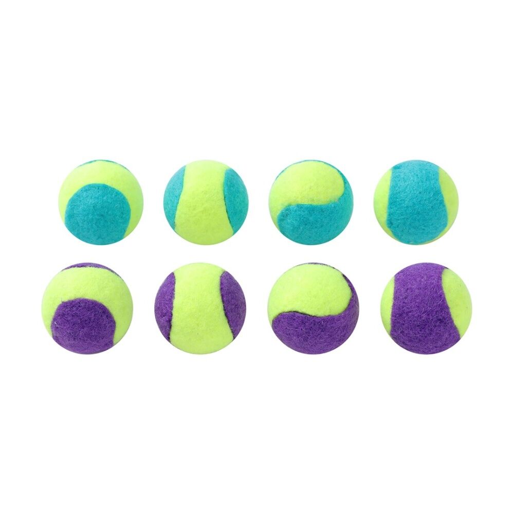 Paws and Claws Mini Tennis Balls Cat Batting/Pouncing Toy Set Assorted (4 Pieces) — image 3