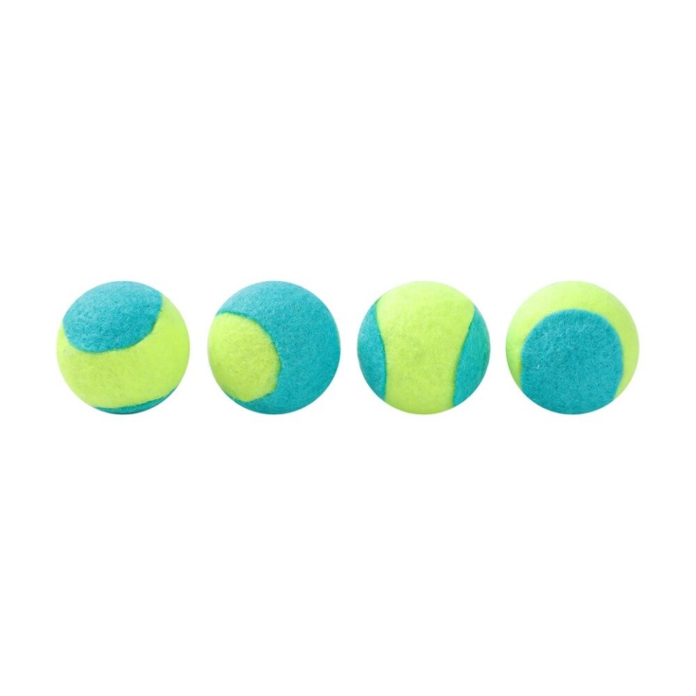 Paws and Claws Mini Tennis Balls Cat Batting/Pouncing Toy Set Assorted (4 Pieces) — image 4