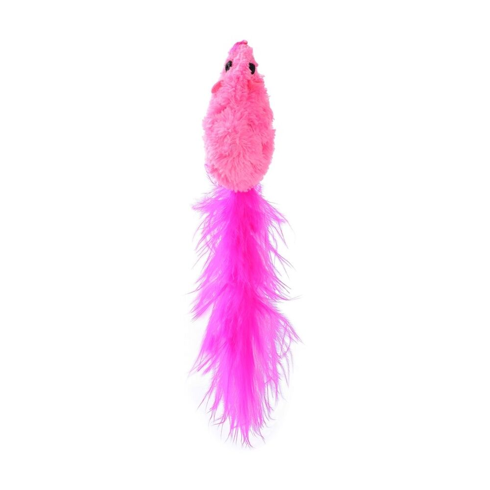Paws and Claws Mouse & Ball Feather Cat Batting/Pouncing Toy Set Assorted (2 Pieces) — image 4