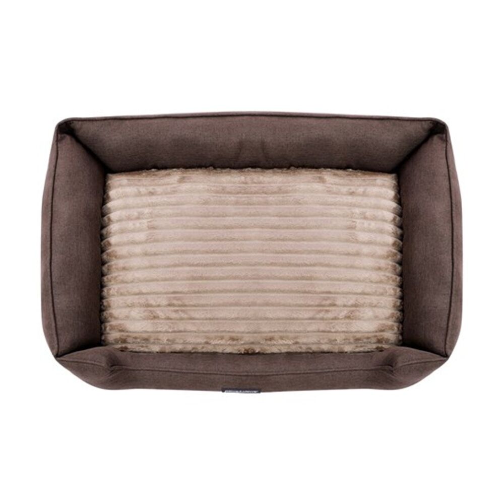 Paws and Claws Pia Ribbed Chinchilla Pet Cat Dog Bed 80x60x20cm Large (2 Pack) — image 4