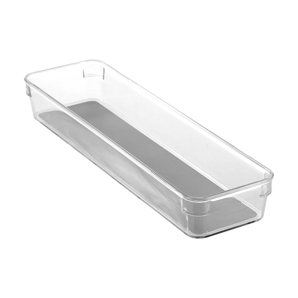 Boxsweden Crystal Grip Organiser Tray Modular Stackable Storage 32x9x4.5cm (12 Pack) — image 3