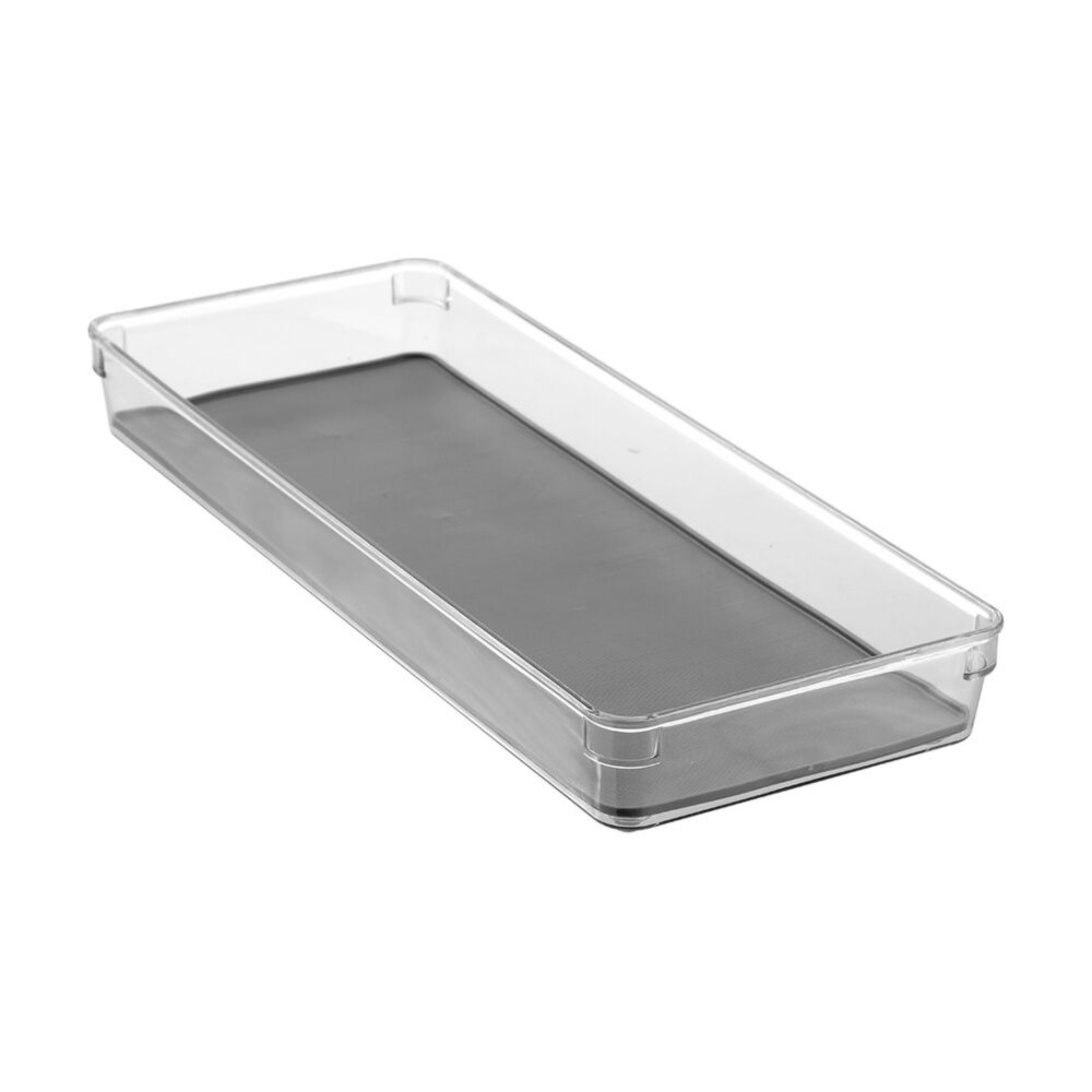 Boxsweden 40x16x5cm Crystal Grip Organiser Tray Modular Stackable Storage — image 2