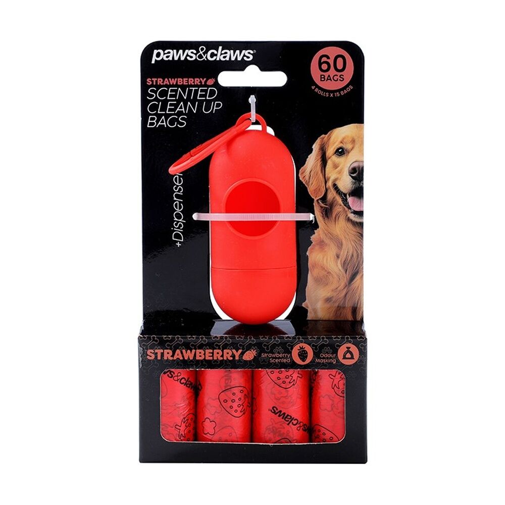 Paws and Claws 6x 60pc Pet Dog Scented Poop Bags Dispenser — image 2