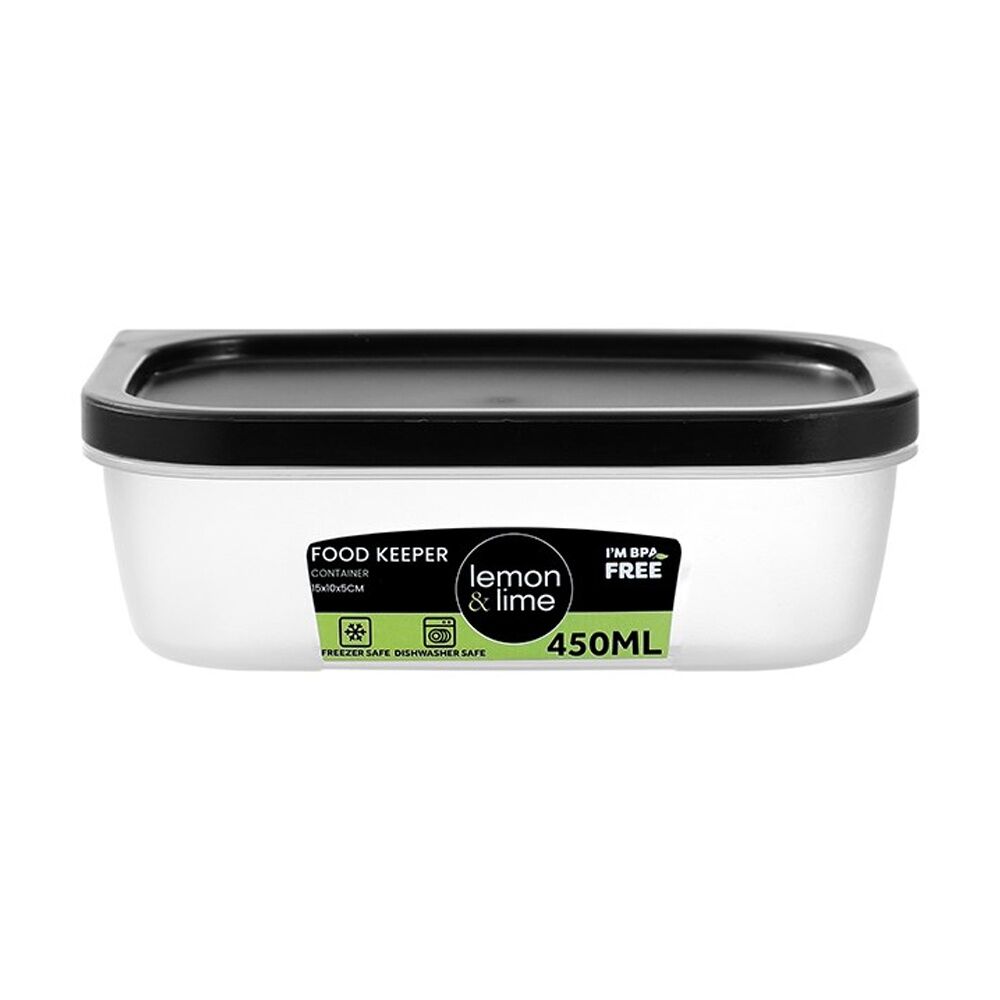 Lemon and Lime Food Keeper Rectangle Reusable Container 450ml 15x10x5cm — image 3