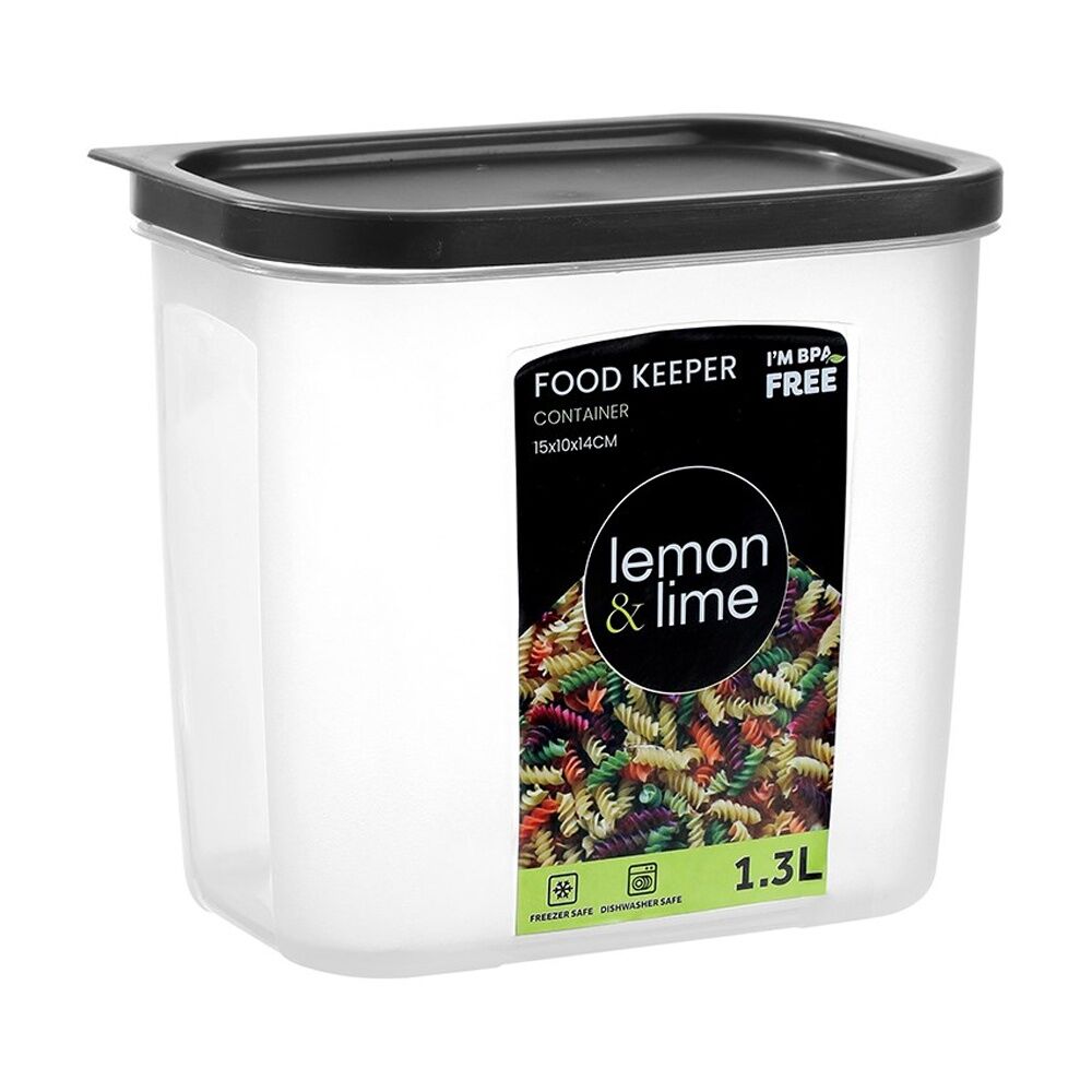 Lemon and Lime Food Keeper Rectangle Reusable Container 1.3L 15x10x13cm (24 Pack) — image 2
