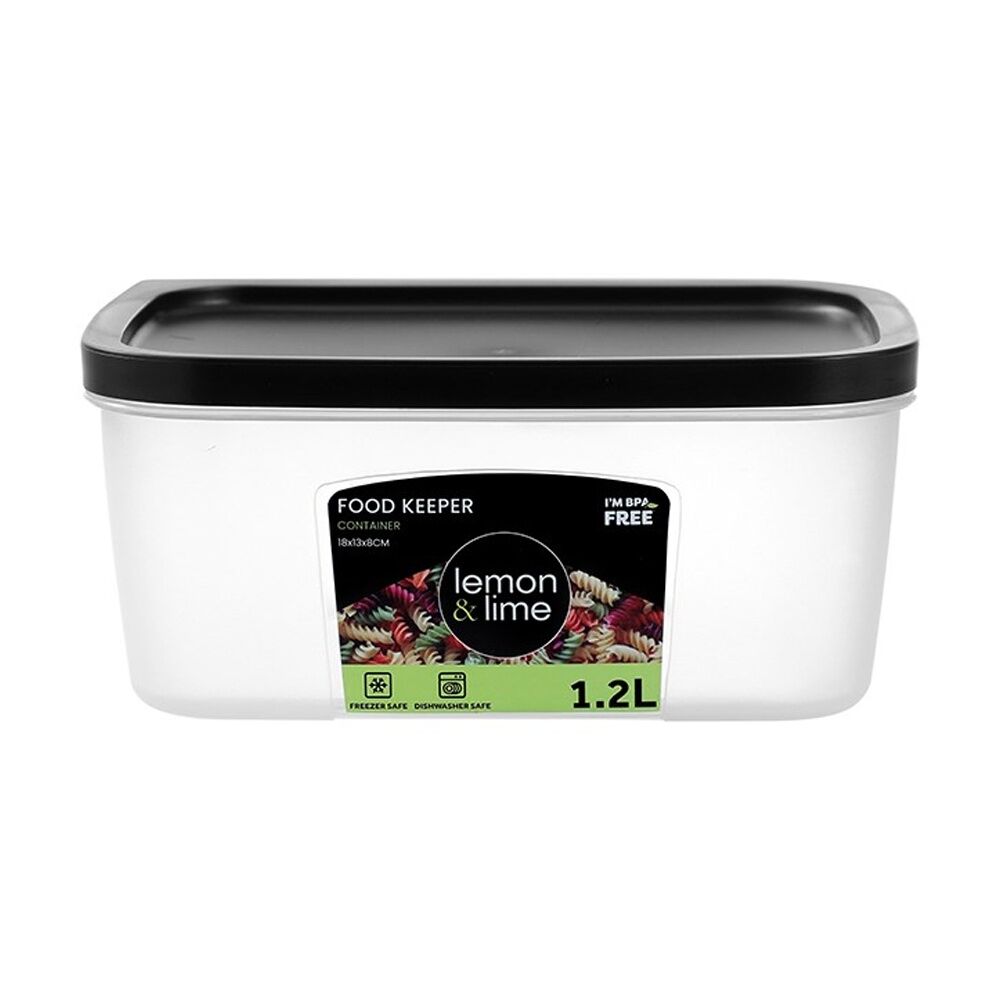 Lemon and Lime Food Keeper Rectangle Reusable Container 1.2L 17.9x13x7cm (24 Pack) — image 4
