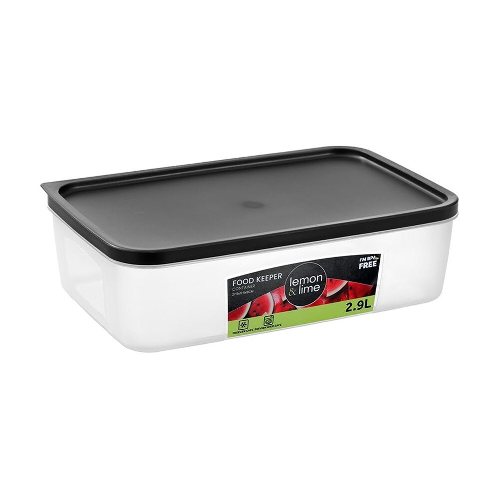 Lemon and Lime Food Keeper Rectangle Reusable Container 2.9L 27.5x17.7cm (12 Pack) — image 2
