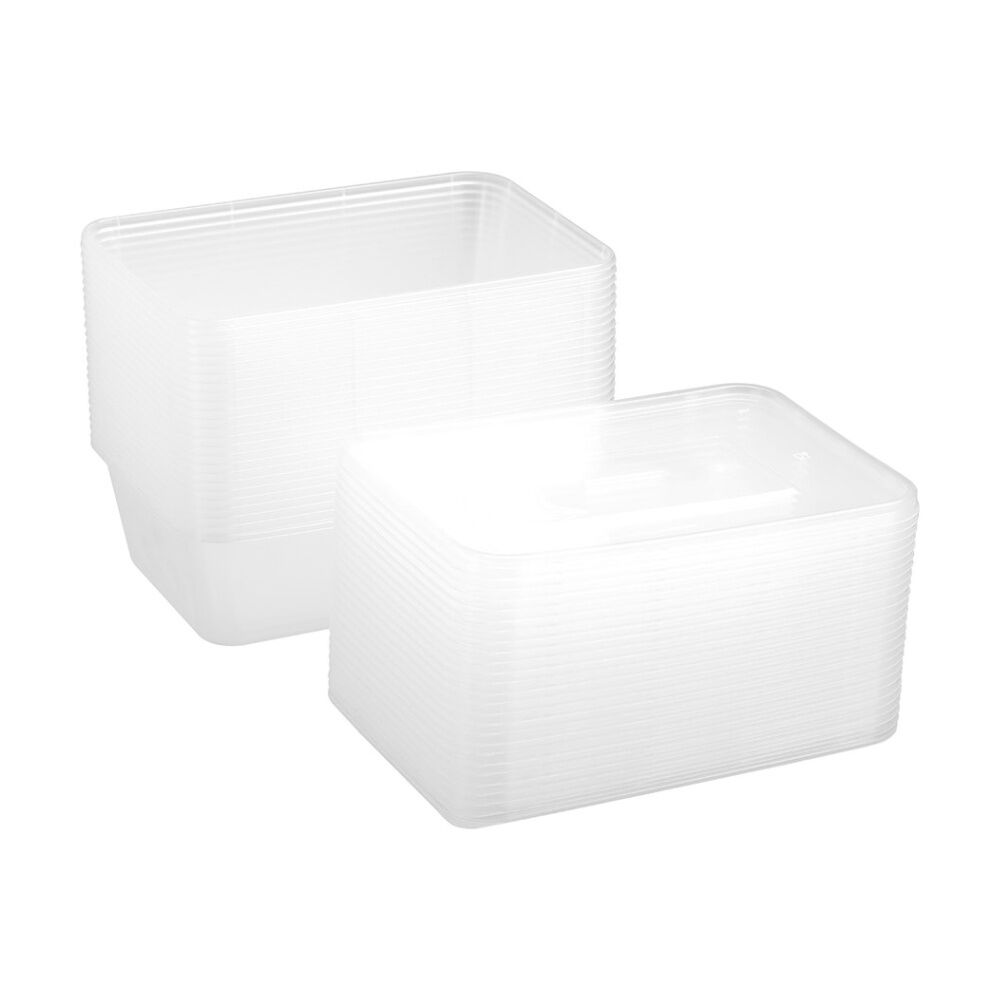 Lemon and Lime 5x 50pc Reusable Food Containers Rectangle 750ml — image 5