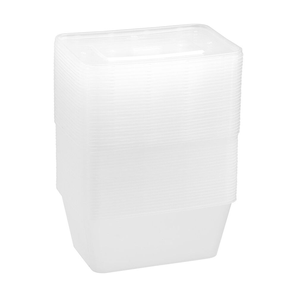 Lemon and Lime 50pc Lemon And Lime Reusable Food Containers Rectangle Microwave Freeze 1L (10 Pack) — image 4